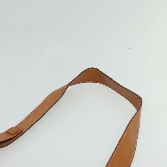 CELINE Macadam Canvas Shoulder Bag PVC Leather Brown Gold - Picture 6 of 16